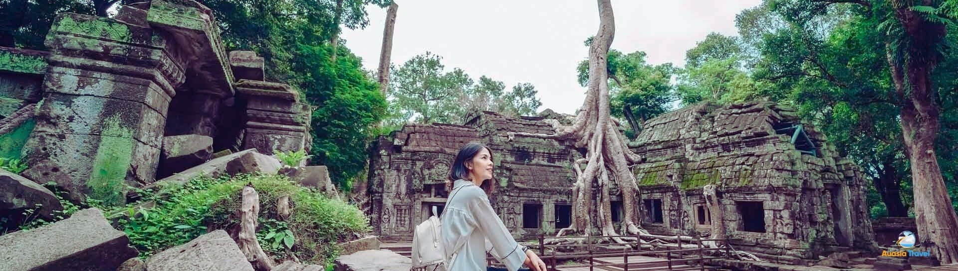 Angkor Temple Panorama In Cambodia